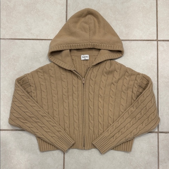 Sunday Best Beige Cable Knit Sweater - Picture 1 of 4